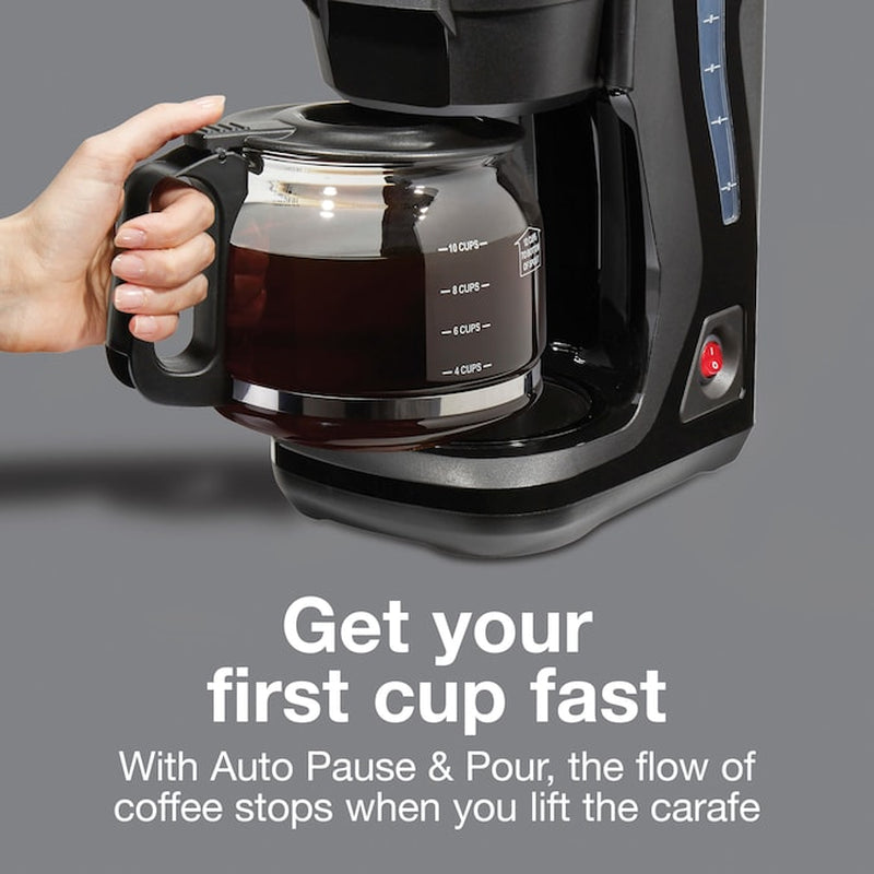 12-Cup Drip Coffee Maker (Black)