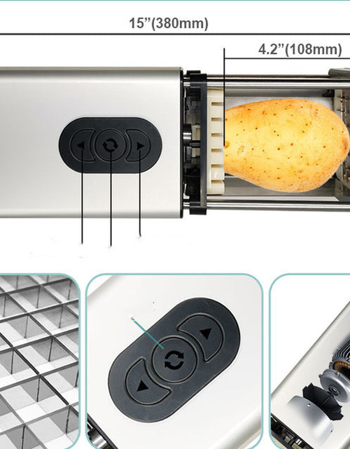 Load image into Gallery viewer, Kitchen Gadget Electric French Fry Cutter with Blades Stainless Steel Vegetable Potato Carrot for Commercial Household
