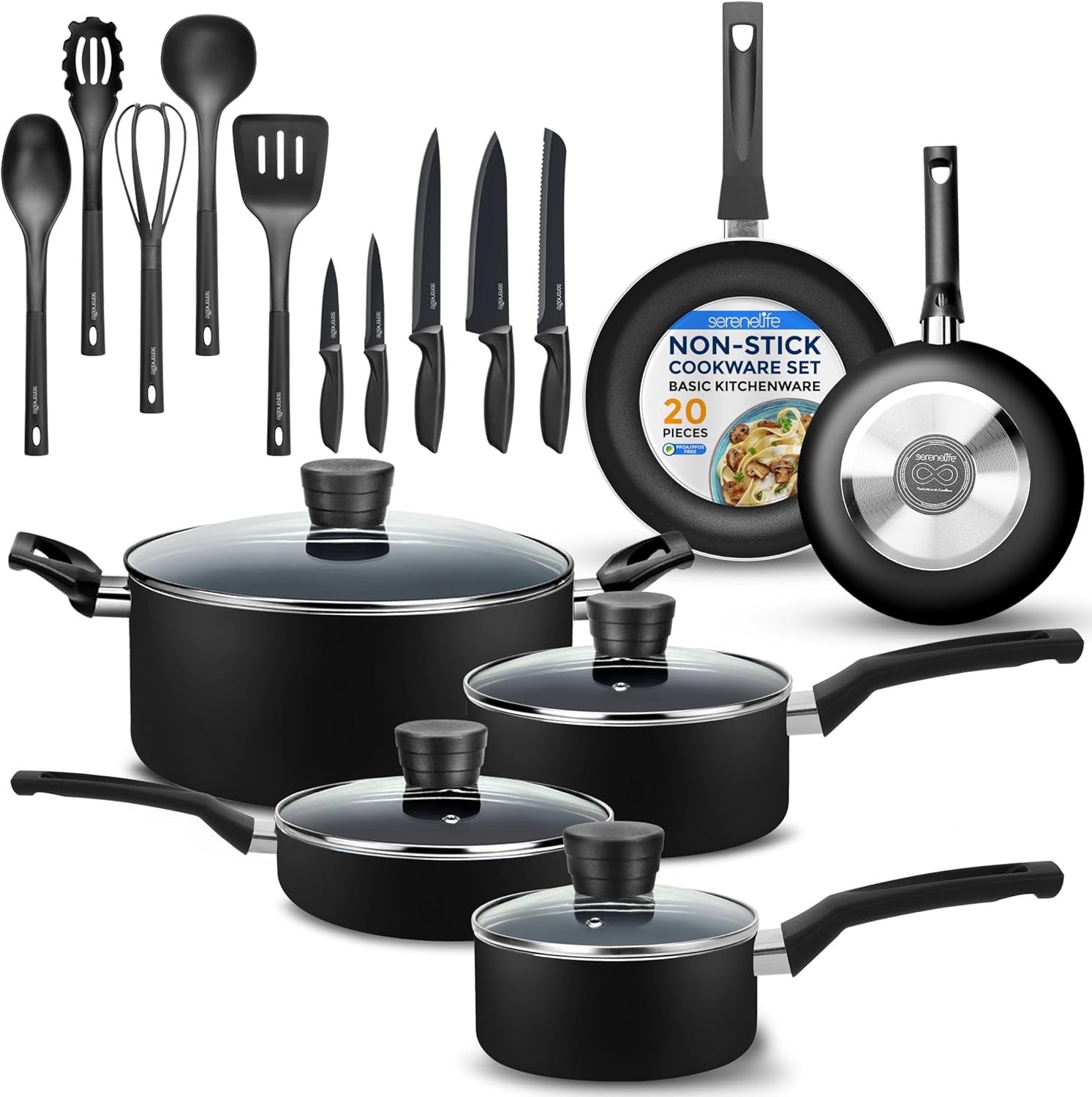 20 Piece Pan Set With Accessories 