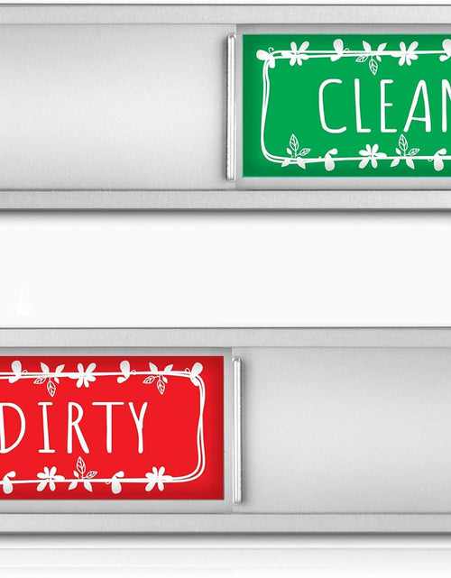 Load image into Gallery viewer, Dishwasher Magnet, Clean Dirty Sign Indicator for Dishwasher Easy to Read and Strong Slide for Changing Signs, Sleek Design, Heavy Duty Magnet with Optional Stickers (Pastel)
