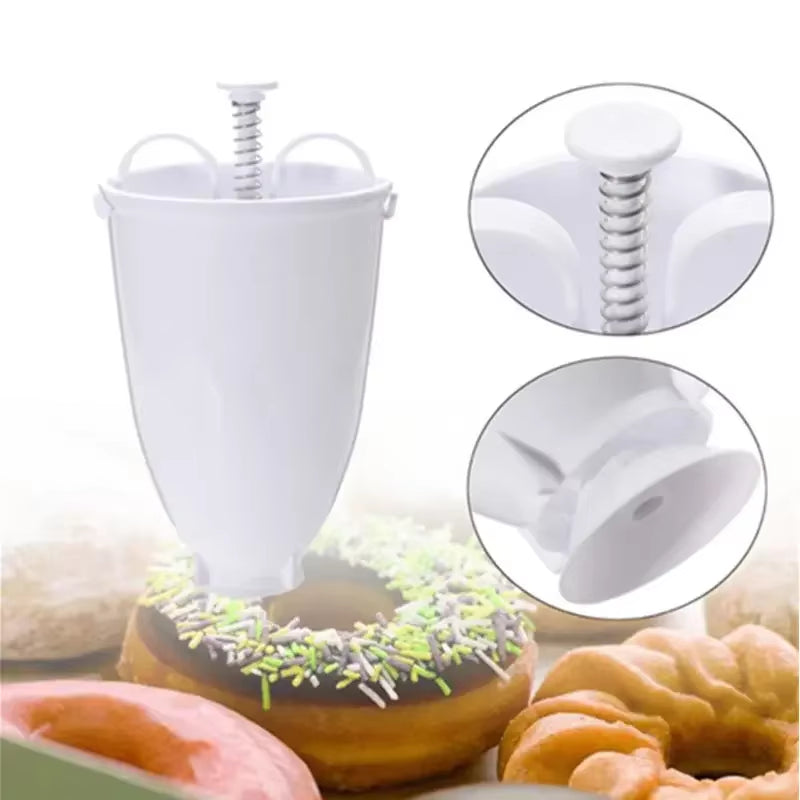 DIY Confectionery Pastry Baking Tools Donut Maker Dispenser Donut Making Artifact Creative Dessert Gadget Bakeware Cooking Tool