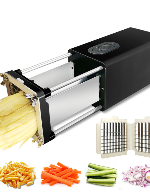 Load image into Gallery viewer, Kitchen Gadget Electric French Fry Cutter with Blades Stainless Steel Vegetable Potato Carrot for Commercial Household
