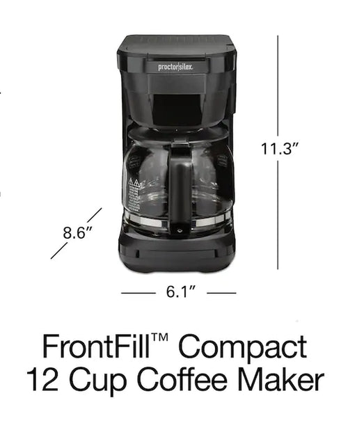 Load image into Gallery viewer, 12-Cup Drip Coffee Maker (Black)
