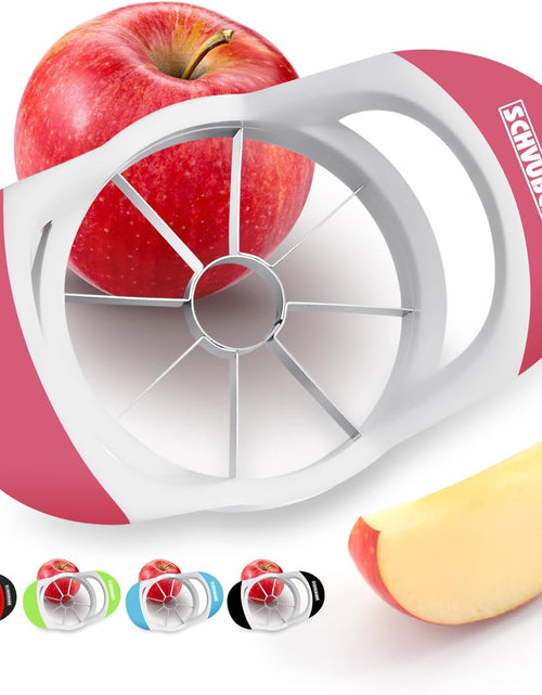 Load image into Gallery viewer, 3.5 Inch Apple Slicer - Professional Apple Cutter - Stainless Steel Apple Corer - Super Sharp Apple Slicer and Corer - Apple Corer Tool with 8 Sharp Blades(Pink)
