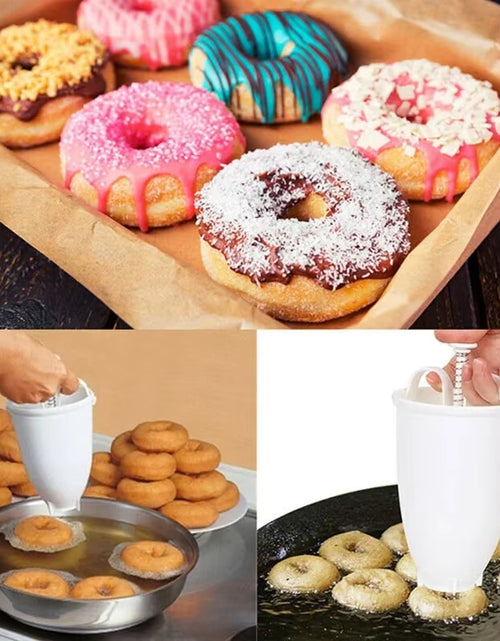 Load image into Gallery viewer, DIY Confectionery Pastry Baking Tools Donut Maker Dispenser Donut Making Artifact Creative Dessert Gadget Bakeware Cooking Tool
