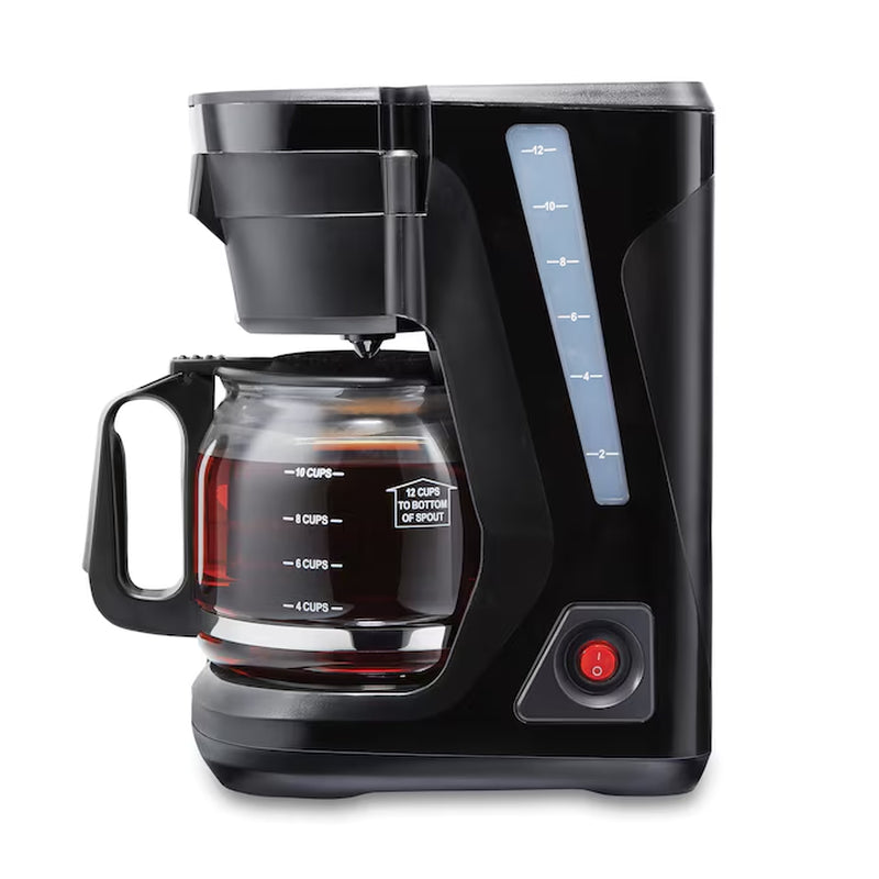 12-Cup Drip Coffee Maker (Black)