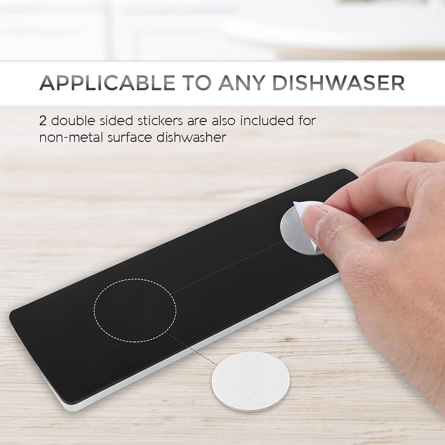 Dishwasher Magnet, Clean Dirty Sign Indicator for Dishwasher Easy to Read and Strong Slide for Changing Signs, Sleek Design, Heavy Duty Magnet with Optional Stickers (Pastel)